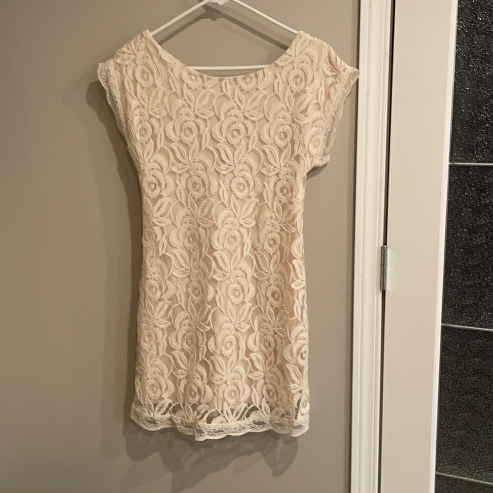 Vintage Fire Los Angeles size M lace overlay low back dress
